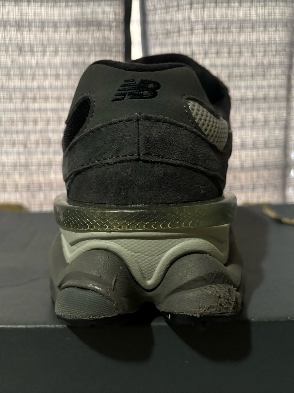 New Balance 9060 Black Gray Sneakers – Heavily Worn – Size (6) - Picture 2 of 10